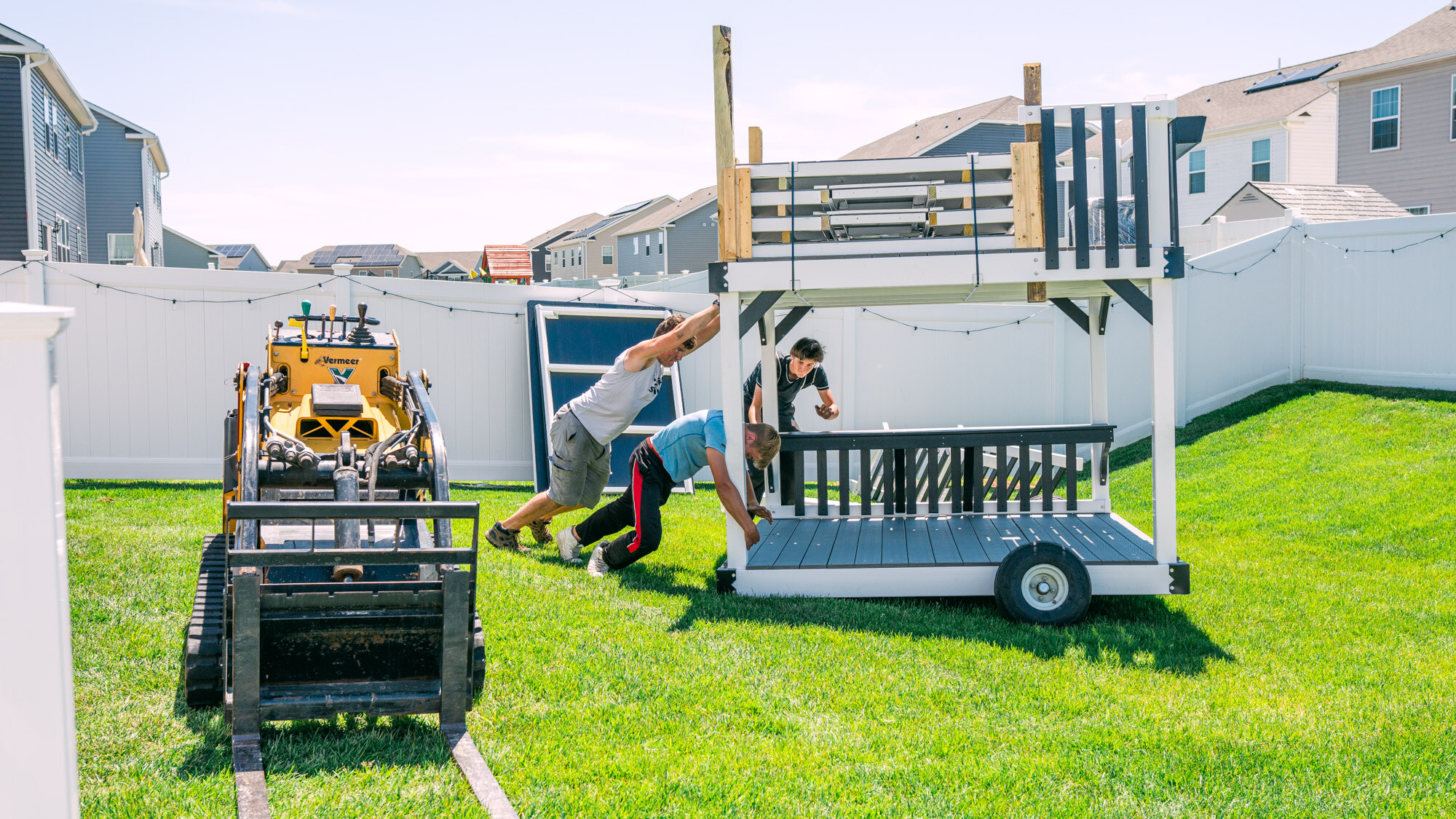 Swing Set Installs: Clear Paths, Landscaping, and Fences