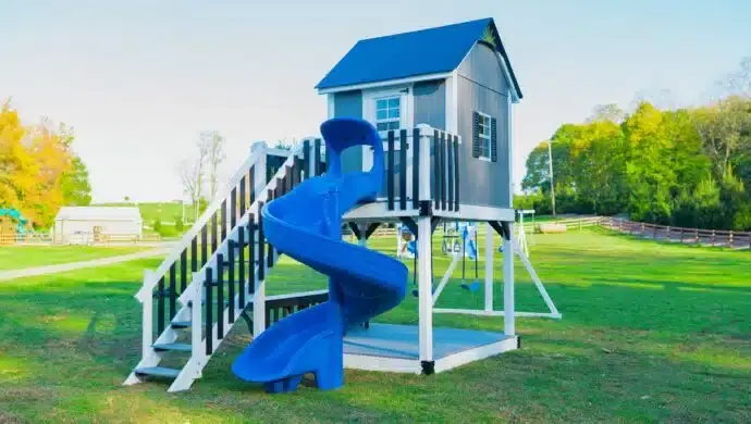 Compact Playground Sets: How do I fit in the slides?