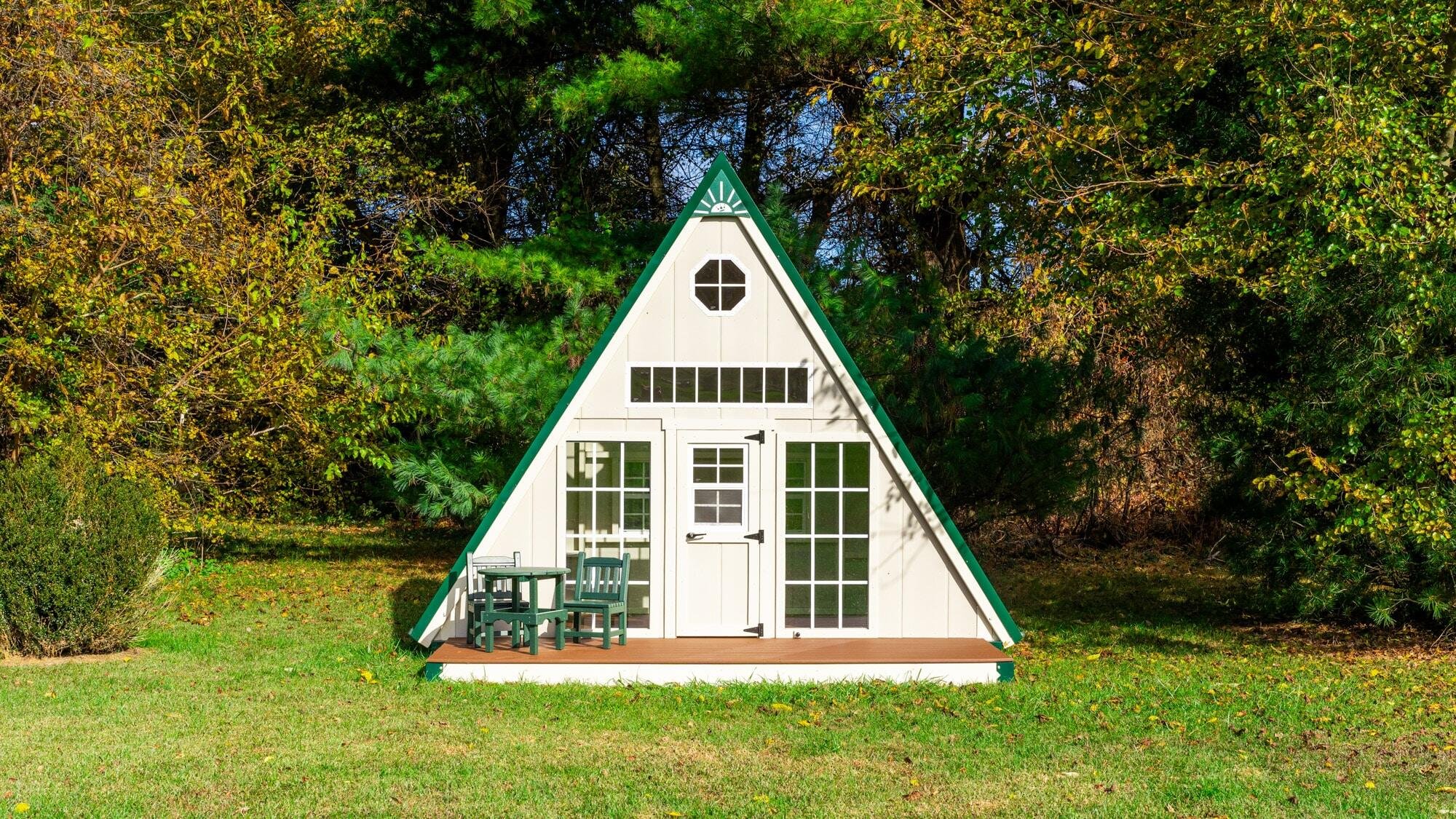 The Summit A-frame Playhouse from King Swings