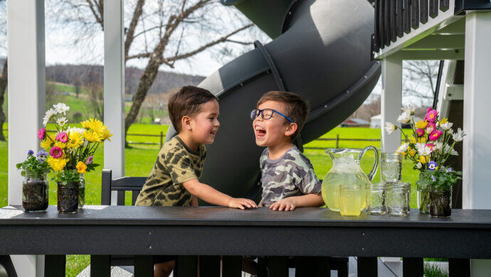 The Perfect Swing Set and Playhouse Height